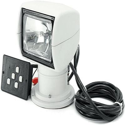 TANFEI Remote Control Spotlight for Boat Truck Car Marine Yacht, 1 PACK Searchlight 100W White Waterproof 360 Degree Rotate Omnibearing Lighting (24V)