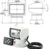 TANFEI Remote Control Spotlight for Boat Truck Car Marine Yacht, 1 PACK Searchlight 100W White Waterproof 360 Degree Rotate Omnibearing Lighting (24V) view 3