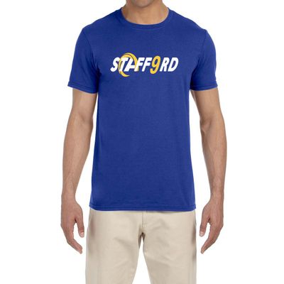 Blue Los Angeles Matthew Stafford Logo T-Shirt Youth Large