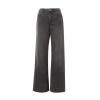 Womens Straight Wide Leg Jeans Low Rise Baggy Y2K Boyfriend Jeans Streetwear Loose Fit Skateboard Denim Pants Grey view 2