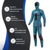 Blue Camo Spearfishing Wetsuits for Men Women, 3mm Neoprene Top+Pants Two Pieces Set Hooded Super Stretch Diving Suit (Blue, XL) view 3