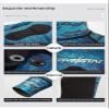 Blue Camo Spearfishing Wetsuits for Men Women, 3mm Neoprene Top+Pants Two Pieces Set Hooded Super Stretch Diving Suit (Blue, XL) view 4