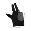 BESPORTBLE 2pcs Professional Billiards Glove Breathable and Three-Finger Pool Cue Glove for Left Hand Wear-Resistant Design for Snooker and Cue Sports Unisex Red view 2