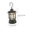 BIUDECO Camping Lantern Warm Light Rechargeable Led Tent Lamp Dimmable Camping Lamp Supply Handheld Outdoor Tent Light view 2