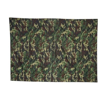 Portable Tent Tarpaulin Outdoor Camouflage Lightweight Rainproof Mat Outdoor Waterproof Tarpaulin Camping Awning Shelter Rain Tarpaulin for Camping (3 * 2.9 Meters)