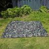 Portable Tent Tarpaulin Outdoor Camouflage Lightweight Rainproof Mat Outdoor Waterproof Tarpaulin Camping Awning Shelter Rain Tarpaulin for Camping (3 * 2.9 Meters) view 4