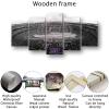 City American Football Poster Black and White Stadium Neon Badge Canvas Wall Art Print Home Decor Pattern 5 Large Framed Picture Direct Hanging (E,120x225cm-Framed-5pcs) view 3