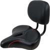 ZYJBDYZBD Bicycle Seat with Backrest Bicycle Saddle Seat, Exercise Seats, Strong Load Bearing, with-Red view 1