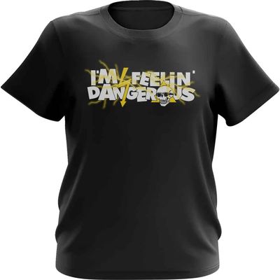 Deegan Apparel Shocking Youth T-Shirt (Medium, Black/Yellow)