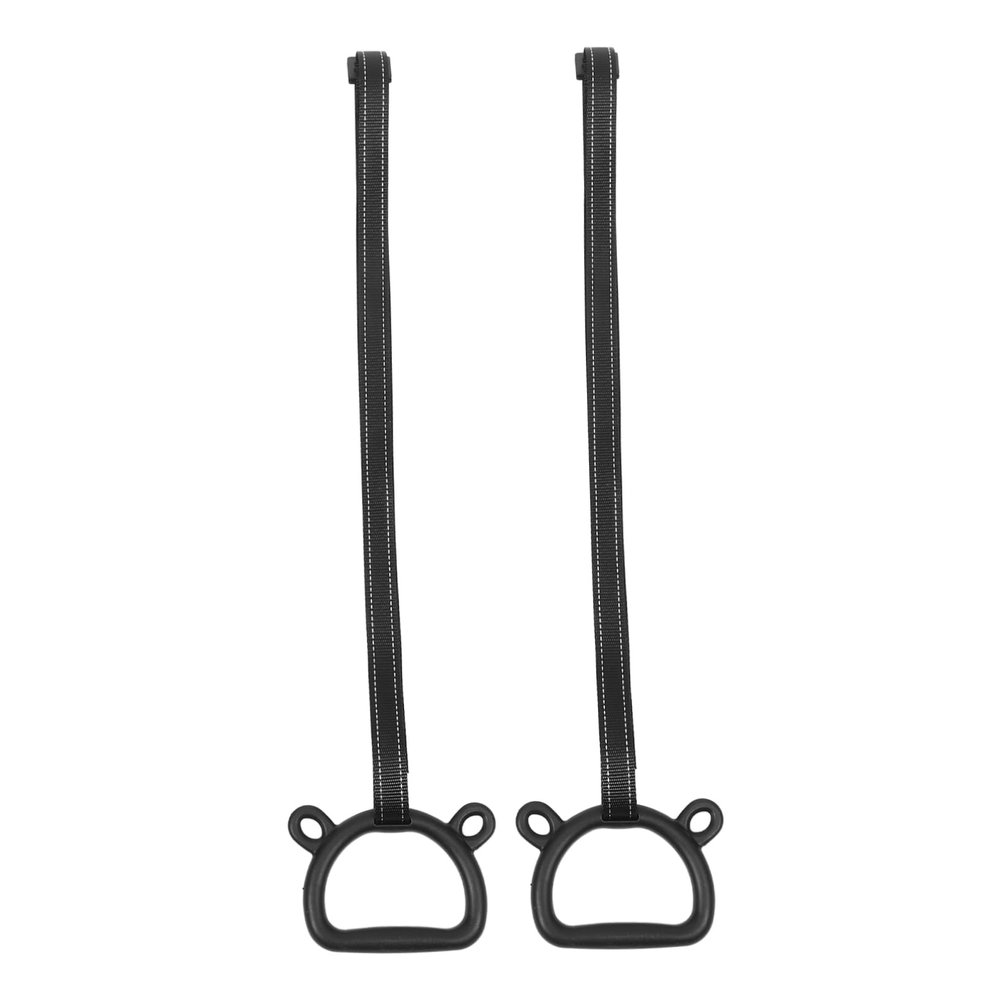 KICHOUSE 1set Boys and Girls Gymnastic Rings Straps Professional Pull up Rings for Boy Girl's Fitness Training Indoor Gymnastics Equipment Strong Grip for Upper Body Strength