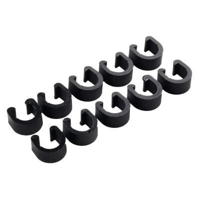 NORAZE 10 pcs Bike Cable C Clips Brake Cables Clamp Fixing Clamps Tool Fix Accessories Bicycle Convenient Hose Guide Clamps Fixator