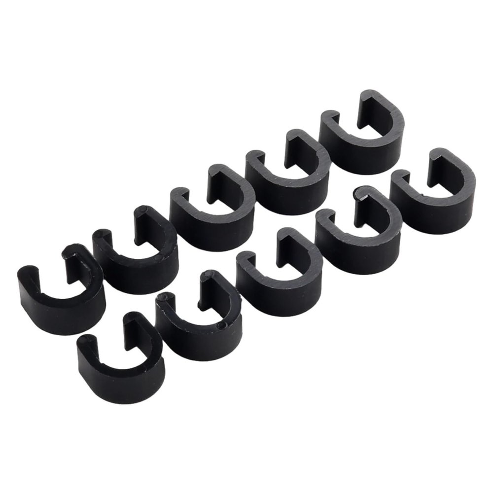 NORAZE 10 pcs Bike Cable C Clips Brake Cables Clamp Fixing Clamps Tool Fix Accessories Bicycle Convenient Hose Guide Clamps Fixator