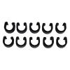 NORAZE 10 pcs Bike Cable C Clips Brake Cables Clamp Fixing Clamps Tool Fix Accessories Bicycle Convenient Hose Guide Clamps Fixator view 3