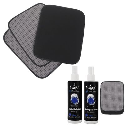 3-Pack Microfiber Bowling Ball Towel, and 2+1 Pack Bowling Ball Cleaner Spray Kit with Bowling Towel