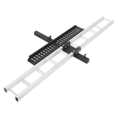 Silencear Motorcycle Hitch Carrier 500 LBS, Aluminum Heavy Duty Motorcycle Carrier Hitch Mount with Ramp Design, Hitch-Mounted Dirt Bike Rack for Dirt Bikes, Motorcycles
