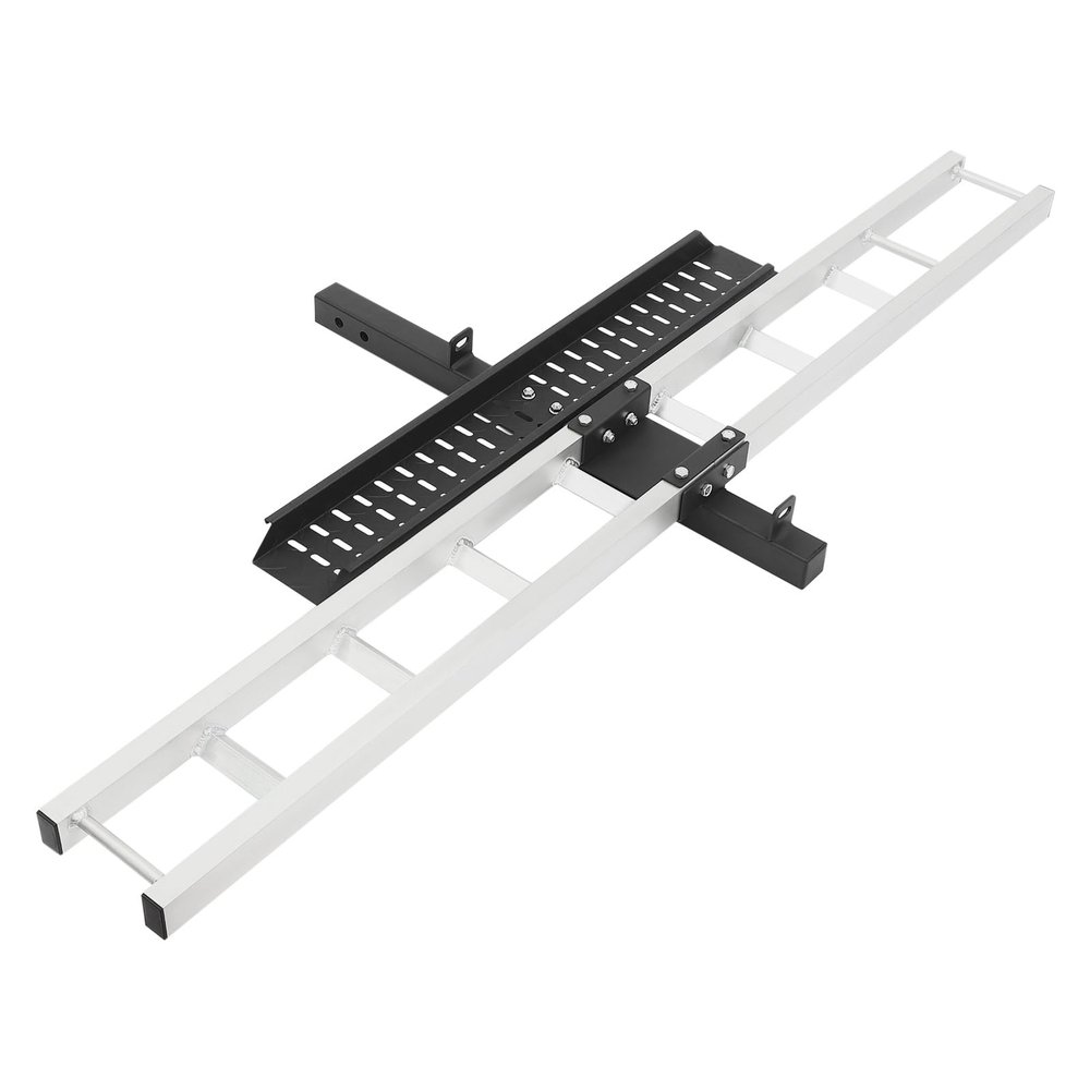 Silencear Motorcycle Hitch Carrier 500 LBS, Aluminum Heavy Duty Motorcycle Carrier Hitch Mount with Ramp Design, Hitch-Mounted Dirt Bike Rack for Dirt Bikes, Motorcycles