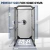 1200-pound, multi-functional squat frame power cage, fitness power cage frame and its accessories, for bench press, squat and deadlift - Black view 2