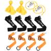Anneome Football Referee Tools Soccer Referee Chain Clip Indicators Portable Whistles Kit