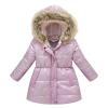 4 to 12T Kids Girls' Winter Coat with Hood Girls Puffer Jacket Packable Warm Outerwear with Pockets (Pink, 6-7 Years) view 1