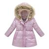 4 to 12T Kids Girls' Winter Coat with Hood Girls Puffer Jacket Packable Warm Outerwear with Pockets (Pink, 6-7 Years) view 2