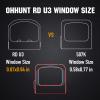 ohhunt RD U3 Red Dot Sight 3 MOA Reticle 1x24mm Micro Reflex Sight Compatible with RMSc Footprint and Picatinny Mount Shake Awake Red Dot view 4