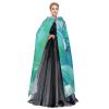 WURTON blue oil paint texture Print Full-Length Carniva Masquerade Cape Hood for Adults,Witch Costume Cloak,185 cm XXL view 3