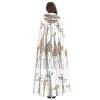 WURTON Cute Wild Cartoon Giraffes Print Unisex Hooded Cape Halloween Carnival Vampire Cosplay Cloak Hooded Cloak Costume view 4