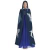WURTON Ocean Shark Print Full-Length Carniva Masquerade Cape Hood for Adults,Witch Costume Cloak,185 cm XXL view 2