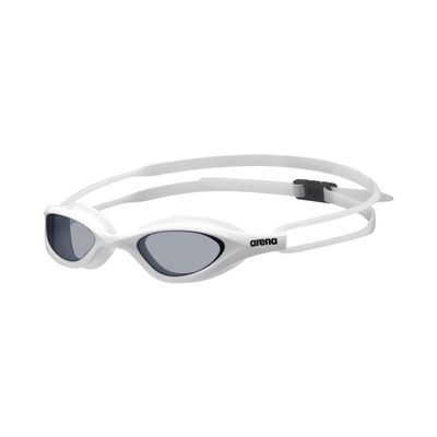 ARENA Unisex Junior 365 Swim Goggles for Kids Ages 6 to 12 Non-Mirror Shatterproof Lenses No Leak Anti-Fog Coating, Smoke/White/Clear