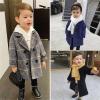 Toddler Baby Girl Winter Coat Dress Coat Warm Jacket Long Sleeve Button Trench Coat Kids Peacoat Outwear Clothes (Black, 4-5 Years) view 2