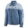 WEAR by Erin Andrews Women's Dallas Cowboys Full-Button Denim Jacket view 4