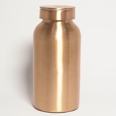 IBA Indianbeautifulart 1800 ML/61 oz Handcrafted Copper Water Bottle With Jute Bag, Plain Design, Leak-Proof, Pure Ayurvedic Copper Bottle for Drinking With Smooth Finish
