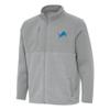 Antigua Men's Gray Detroit Lions Daily Fused Full-Zip Jacket view 1