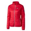 Cutter & Buck Women's Scarlet San Francisco 49ers Rainier PrimaLoft Eco Insulated Full-Zip Puffer Jacket view 2
