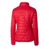 Cutter & Buck Women's Scarlet San Francisco 49ers Rainier PrimaLoft Eco Insulated Full-Zip Puffer Jacket view 3