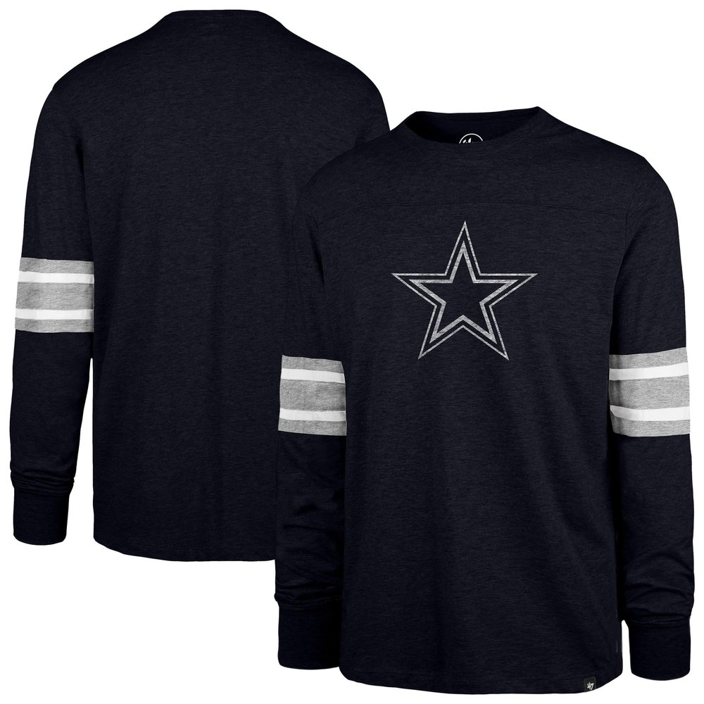 47 Men's Navy Dallas Cowboys Premier Brex Long Sleeve T-Shirt