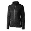 Cutter & Buck Women's Black Carolina Panthers Rainier PrimaLoft Eco Insulated Full-Zip Puffer Jacket view 2