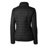 Cutter & Buck Women's Black Carolina Panthers Rainier PrimaLoft Eco Insulated Full-Zip Puffer Jacket view 3