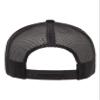 Adjustable Black Structured Trucker Floating Ghost Halloween Structured Trucker Cap view 2
