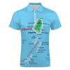 Puxufody Maps of St Vincent and The Grenadines Men's Short Sleeve Polo Shirts Sports Shirts, Golf Shirts view 4