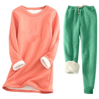 Akklian Women's Thermal Underwear Sets Cold Weather Base Layer Thick Sherpa Fleece Lined Thermals Undershirt Long Johns Sets