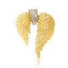 Brooch Pins Gold Angel Wing Rhinestone Lapel Brooches for Women Fashion Jewelry Clothing Decoration Accessorie  view 1