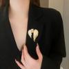 Brooch Pins Gold Angel Wing Rhinestone Lapel Brooches for Women Fashion Jewelry Clothing Decoration Accessorie  view 3
