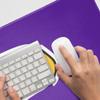 Hunter College Hawks Primary Logo Large Gaming Mouse Pad Desk Mat with Stitched Edges, Non-Slip Base for Gamer, Home and Office, 31.5 x 15.7 view 3
