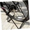 INOOMP Folding Bike Stand Parking Rack with Rear Wheel Clamp Portable Metal Cycle Holder for Secure Indoor and Outdoor Storage Quick-Release Kickstand Suitable for Mountain and Road Bikes view 2