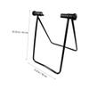 INOOMP Folding Bike Stand Parking Rack with Rear Wheel Clamp Portable Metal Cycle Holder for Secure Indoor and Outdoor Storage Quick-Release Kickstand Suitable for Mountain and Road Bikes view 3