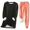 Akklian Women's Thermal Underwear Sets Cold Weather Base Layer Thick Sherpa Fleece Lined Thermals Undershirt Long Johns Sets view 1