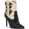 INC Womens Embellished Cowboy, Western Boots Black-Ivory 10 Medium (B,M) view 1