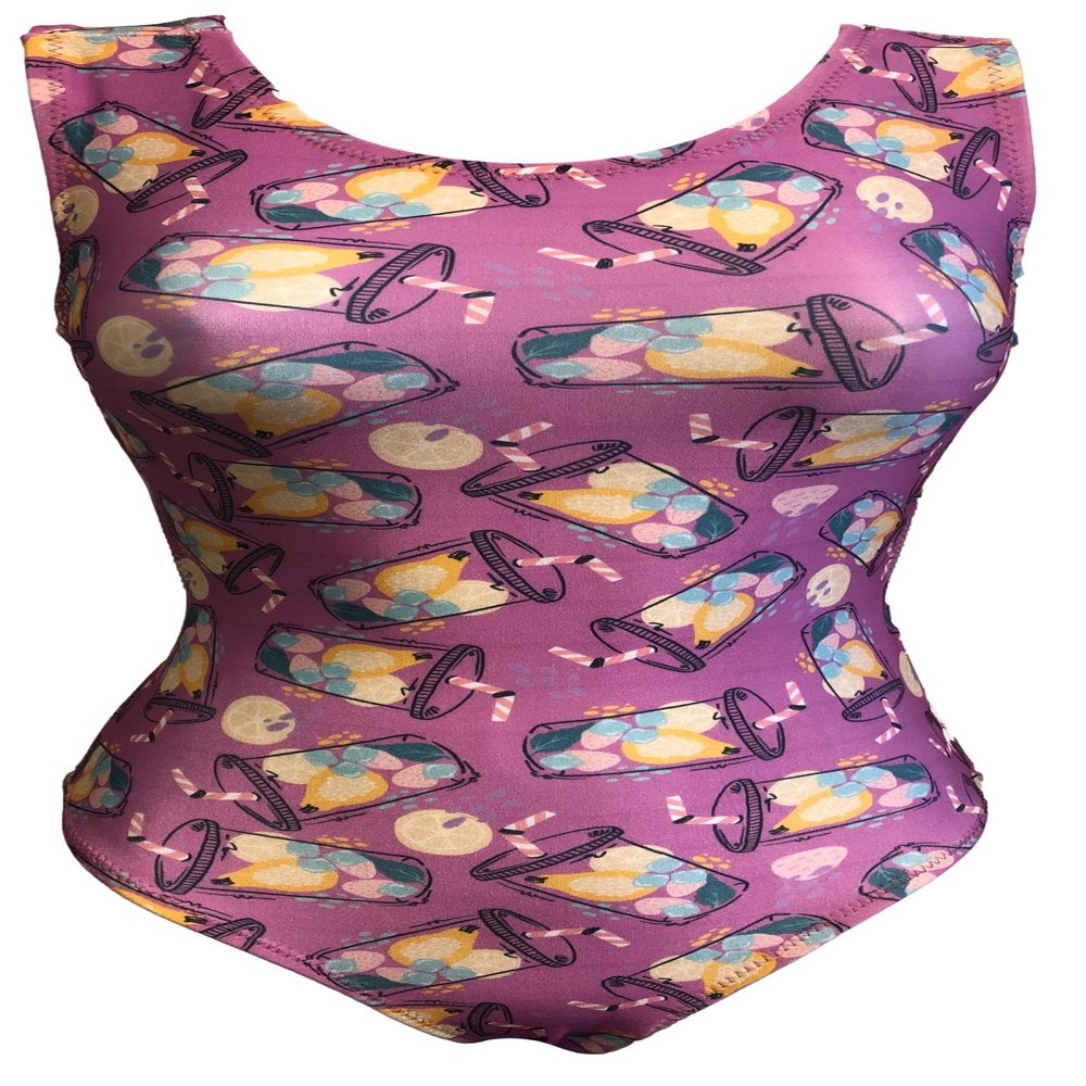 FOXY'S Refresher Drinks Leotard Adult Small