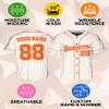 Custom Stripe Baseball Jerseys - Personalized Pinstripe Softball Shirts for Men, Women, Boys, and Girls - Customized Team Uniforms for Sports Fans, Teams, Events, Gifts - Add Your Name, Number, Logo view 4